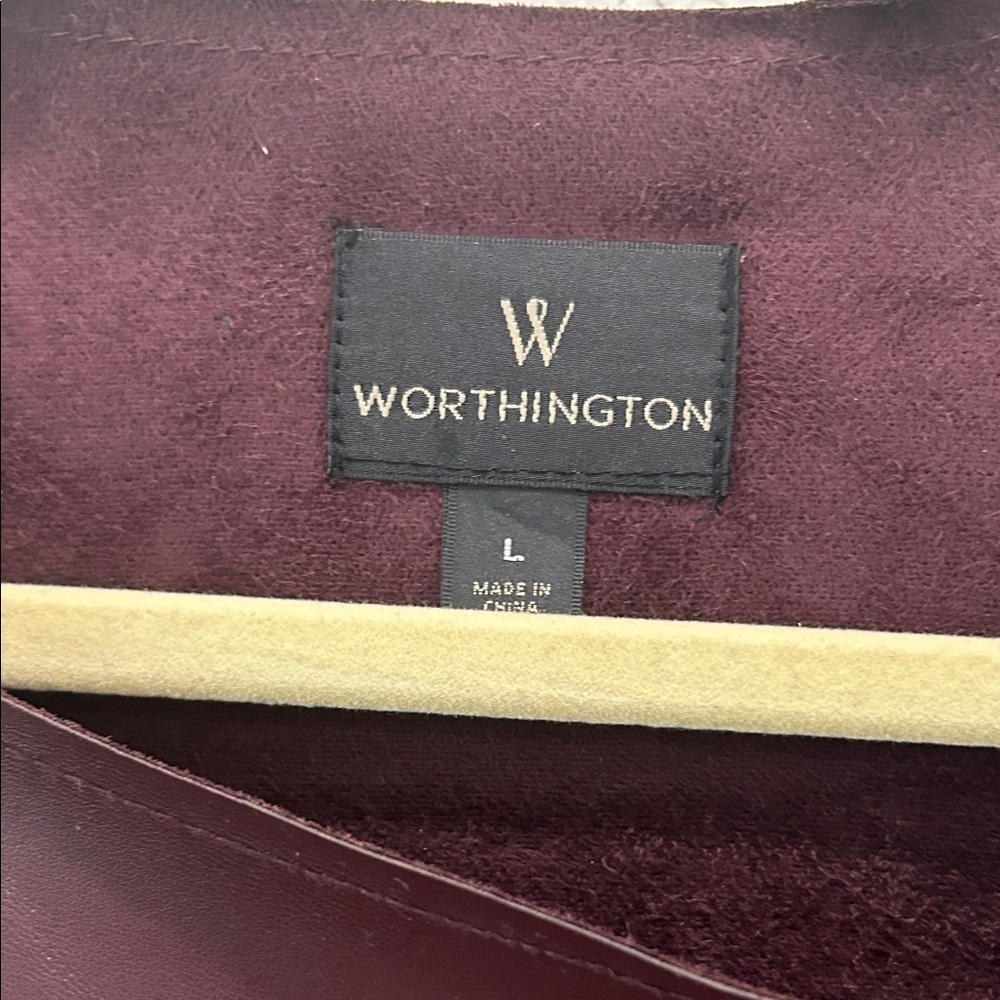 Worthington Women's Dark Burgundy Jacket - Picture 2 of 5